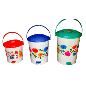 PEDAL BIN FLORA PRINTED